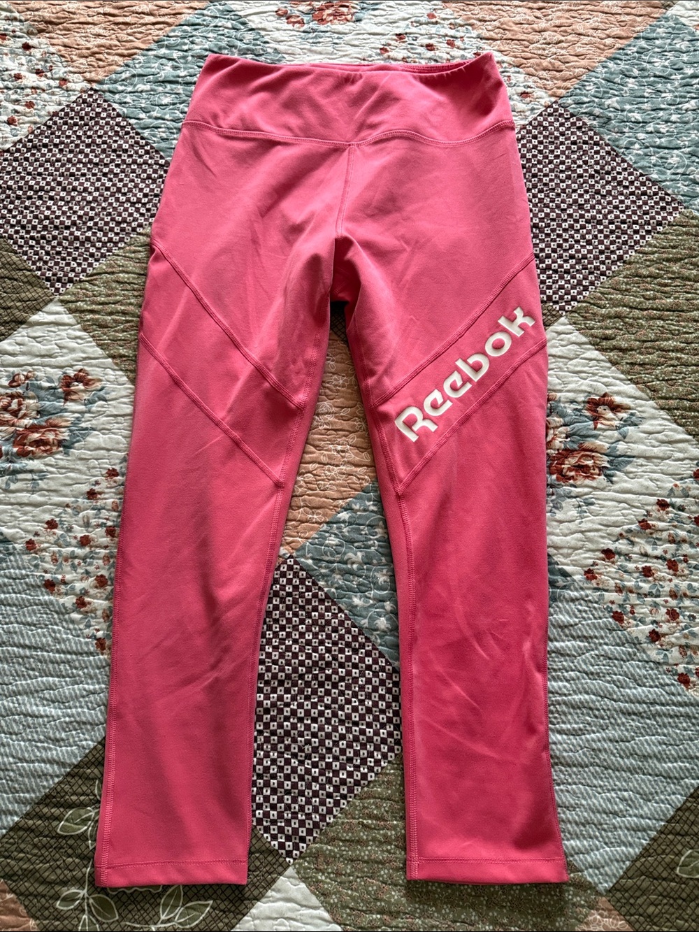 Reebok Bright Pink athletic Leggings women’s size XL